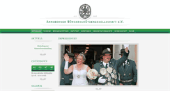 Desktop Screenshot of buergerschuetzen.de